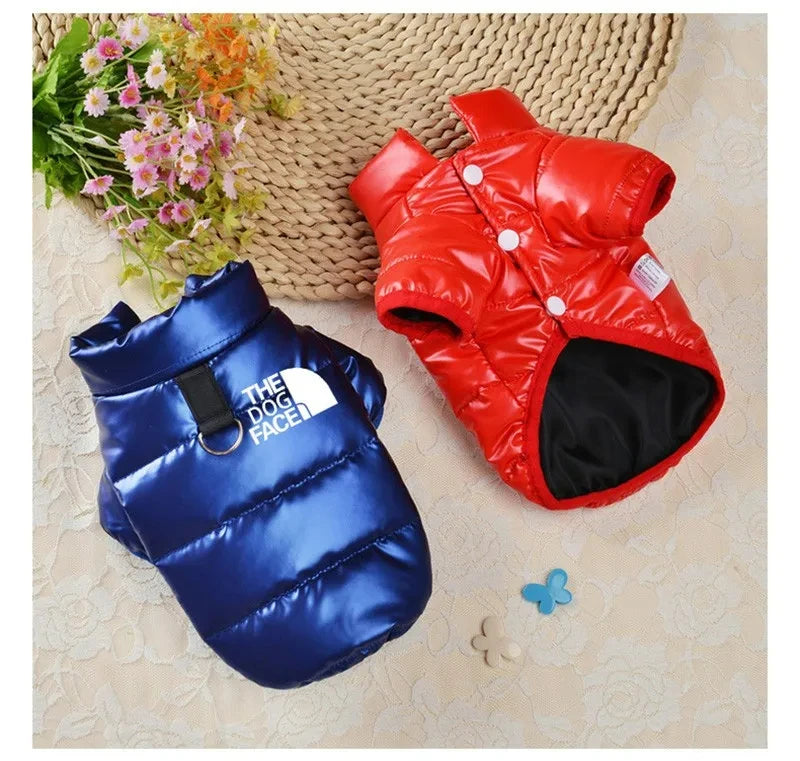 Winter Warm Pet Dogs Coats Jacket Cotton Waterproof Dogs Clothing French Bulldog Puppy For Small Medium Dogs Clothing