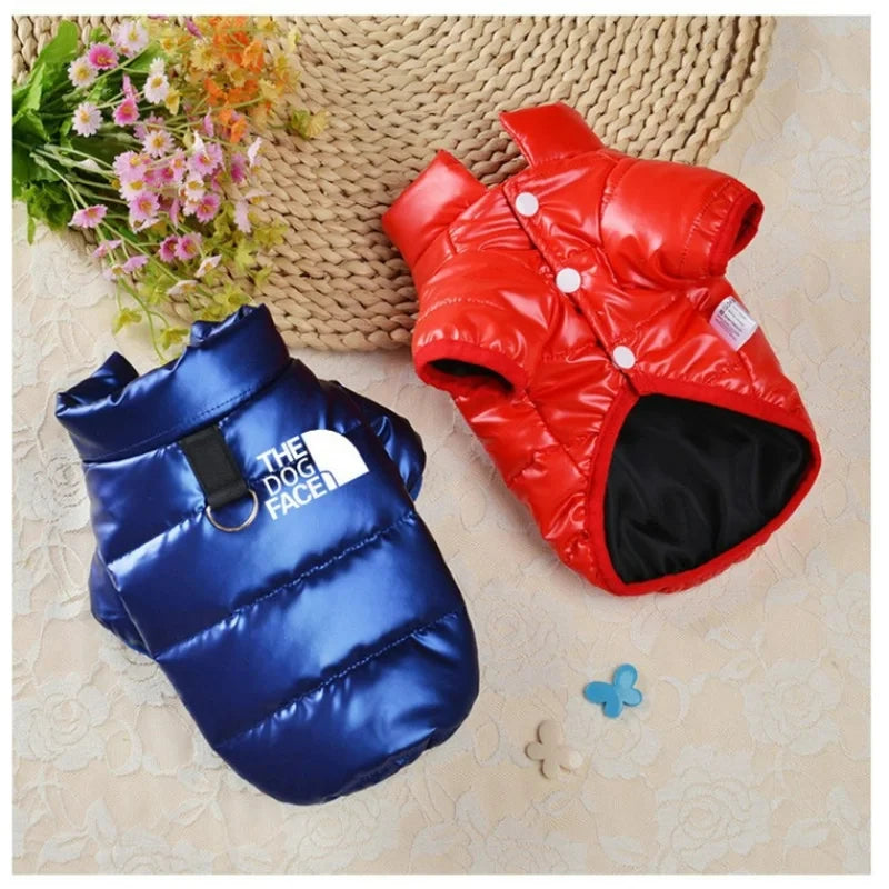 Winter Warm Pet Dogs Coats Jacket Cotton Waterproof Dogs Clothing French Bulldog Puppy For Small Medium Dogs Clothing